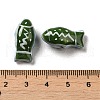 Handmade Printed Porcelain Beads PORC-E015-17J-3