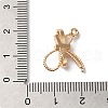Brass Micro Pave Clear Cubic Zirconia Pendants KK-C062-075G-3
