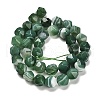 Dyed Natural Banded Agate Beads Strands G-G203-08A-3