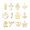 Yilisi 48Pcs 12 Style 304 Stainless Steel Pendants STAS-YS0001-11-1