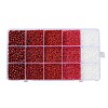 DIY 15 Grids ABS Plastic & Glass Seed Beads Jewelry Making Finding Beads Kits DIY-G119-02B-1
