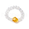 ABS Plastic Imitation Pearl Elastic Rings for Women RJEW-JR00899-4