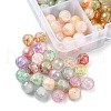 176Pcs 8 Colors Baking Painted Crackle Glass Bead DGLA-YW0001-14-2