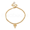 304 Stainless Steel Charm Bracelets BJEW-K265-01G-4
