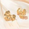 304 Stainless Steel Stud Earrings for Women EJEW-U047-11G-3