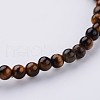 Natural Tiger Eye Beaded Stretch Bracelets X-BJEW-JB02459-02-2