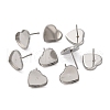 Tarnish Resistant 304 Stainless Steel Ear Stud Findings STAS-P198-21-3