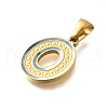 304 Stainless Steel Pendants STAS-K297-01G-O-2