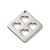 Non-Tarnish 304 Stainless Steel Pendants STAS-O005-19P-1