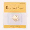 Brass Ear Stud Findings X-KK-S345-018-3