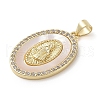 Brass Micro Pave Cubic Zirconia Pendants KK-I712-52G-05-2
