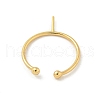 Brass Open Cuff Ring Settings KK-G518-04G-03-3