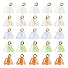  80Pcs 5 Colors Handmade Lampwork Charms FIND-TA0002-77-10