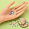 15 Colors Handmade Polymer Clay Beads Strands CLAY-YW0001-45-5