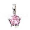 Brass Micro Pave Cubic Zirconia Charms KK-D356-05D-P-1