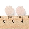 Natural Rose Quartz Carved Flower Scattered Beads G-O156-B-38-3