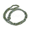 Electroplate Synthetic Magnetic Hematite Beads Strands G-A263-B01-02B-2