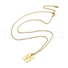 Birthday Flower 304 Stainless Steel Pendant Nacklaces For Women STAS-S124-03G-07-2