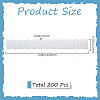 Gorgecraft 200Pcs PE Makeup Brush Protector Reusable Expandable Mesh Cover MRMJ-GF0001-51D-2