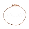 Rack Plating Brass Box Chain Adjustable Slider Bracelets Making for Women BJEW-G735-10RG-1