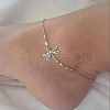 Tibetan Style Alloy Dragonfly Link Chain Anklets for Women WGFA0A3-01-5