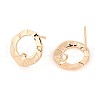 Brass Stud Earring Findings X-KK-T056-01G-NF-2