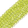 Transparent Baking Paint Glass Beads Strands X1-DGLA-A034-T4mm-D05-1