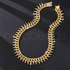 Brass Crystal Rhinestone Thorns Spike Cuban Link Chain Necklaces for Men FS-WG31A8F-03-1