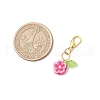 Flower Handmake Polymer Clay Pendant Decorations HJEW-JM03392-3
