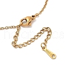 PVD Vacuum Plating 201 Stainless Steel Pendant Necklaces NJEW-R267-02O-G-3