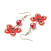 Glass Dangle Earrings EJEW-MZ00259-01-4