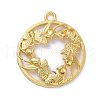 Zinc Alloy Open Back Bezel Pendants PALLOY-E577-27G-1