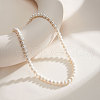 Mother's Day Jewellery Potato Natural Freshwater Pearl Beaded Necklaces NJEW-G153-05G-4