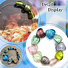 SOFPLATE 13 Styles Handmade Lampwork Gold Sand and Silver Foil Glass Beads FOIL-SP0001-01-6