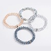 Electroplate Glass Beads Stretch Bracelets BJEW-JB02012-1