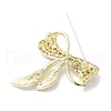 Bowknot Alloy Rhinestone Brooches for Backpack Clothes JEWB-F038-01LG-2