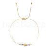 Natural Amethyst Beads Braided Bead Bracelets QY6478-5