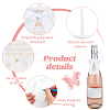 30Pcs Polyester Bowknot & Paper Card Pendant Decoration HJEW-OC00028-01-4