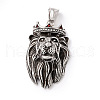 Tibetan Style 304 Stainless Steel Pendants STAS-P305-62AS-1
