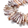 Natural Baroque Keshi Pearl Beads Strands PEAR-P064-03C-01A-4