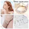 AHADERMAKER 160Pcs 8 Style Transparent Electroplate Glass Beads Strands EGLA-GA0001-14-5