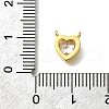 Brass Micro Pave Cubic Zirconia Pendants KK-D295-12G-3