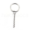 304 Stainless Steel Split Key Rings X-STAS-G085-09-1