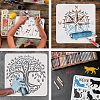 FINGERINSPIRE PET Hollow out Drawing Painting Stencils Sets for Kids Teen Boys Girls DIY-WH0172-989-4