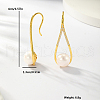 Elegant S925 Sterling Silver Clear Cubic Zirconia Teardrop Dangle Earrings EO1627-4