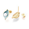 Mother's Day Jewellery Brass Natural Pearl Stud Earrings PEAR-N020-06R-3