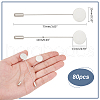 Unicraftale 80Pcs 201 Stainless Steel Brooch Findings STAS-UN0058-67-3