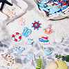 SUNNYCLUE Sea Theme Opaque Resin Cabochons CRES-SC0002-92-4