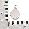 Brass Micro Pave Cubic Zirconia Pendants KK-V007-009P-01-3