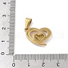 PVD Vacuum Plating 304 Stainless Steel Pendants STAS-R232-14D-G-3
